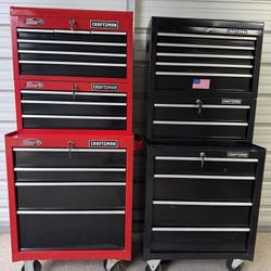 (2) Heavy-duty, commercial-style Sears Craftsman steel toolbox