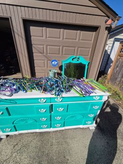 Dresser Mirror and hangers