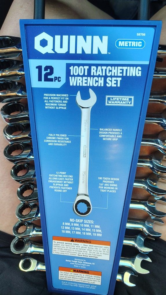Quinn 100t Ratcheting Wrench Set