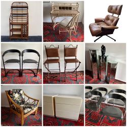 Vintage MCM Table, Chairs, Etagere, Stools…  & MORE! 