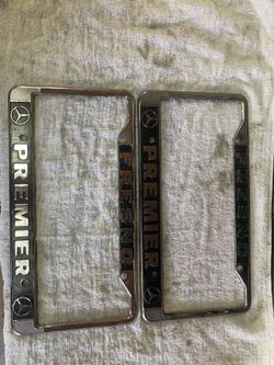License plate frames - vintage
