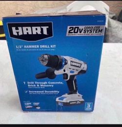 HART 20-Volt 1/2-inch Cordless Hammer Drill Kit, Gen2