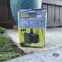 Back yard 520pump new