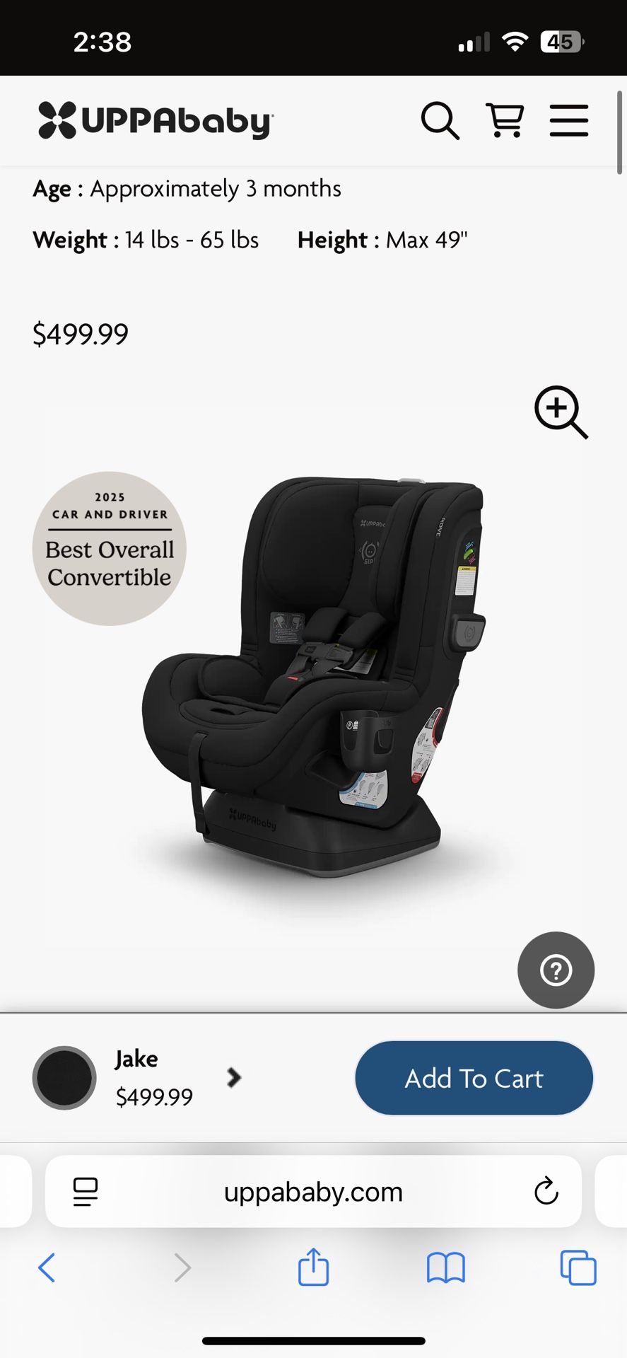 NEW IN BOX Convertible Car seat
