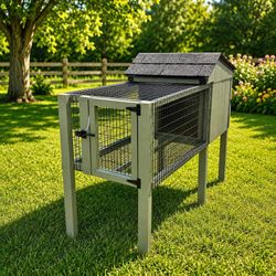 🐇Shed Gal Single Rabbit Hutch – Ready to Go! 🐇