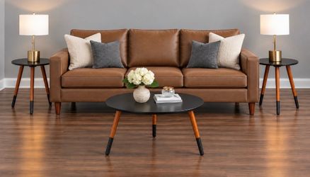 New Black 3 Piece Coffee and Side End Table Set Black