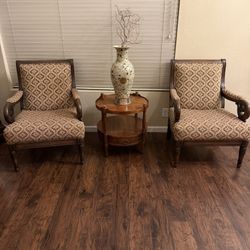 Set Of Two Accent Chairs 