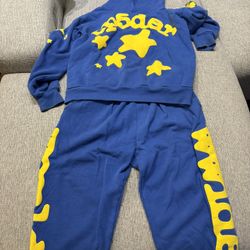 Sp5der Hoodie And Sweats Set