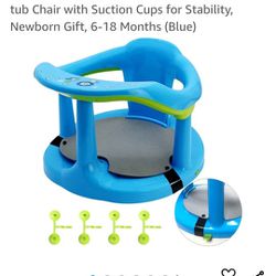 Baby Bath Seat Non-Slip Infants Bath tub Chair with Suction Cups for Stability