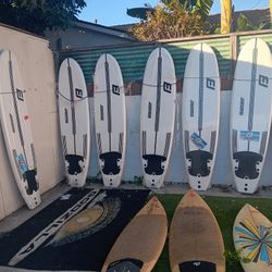 132 New And Used 7ft 8ft  Beginner Surfboards 