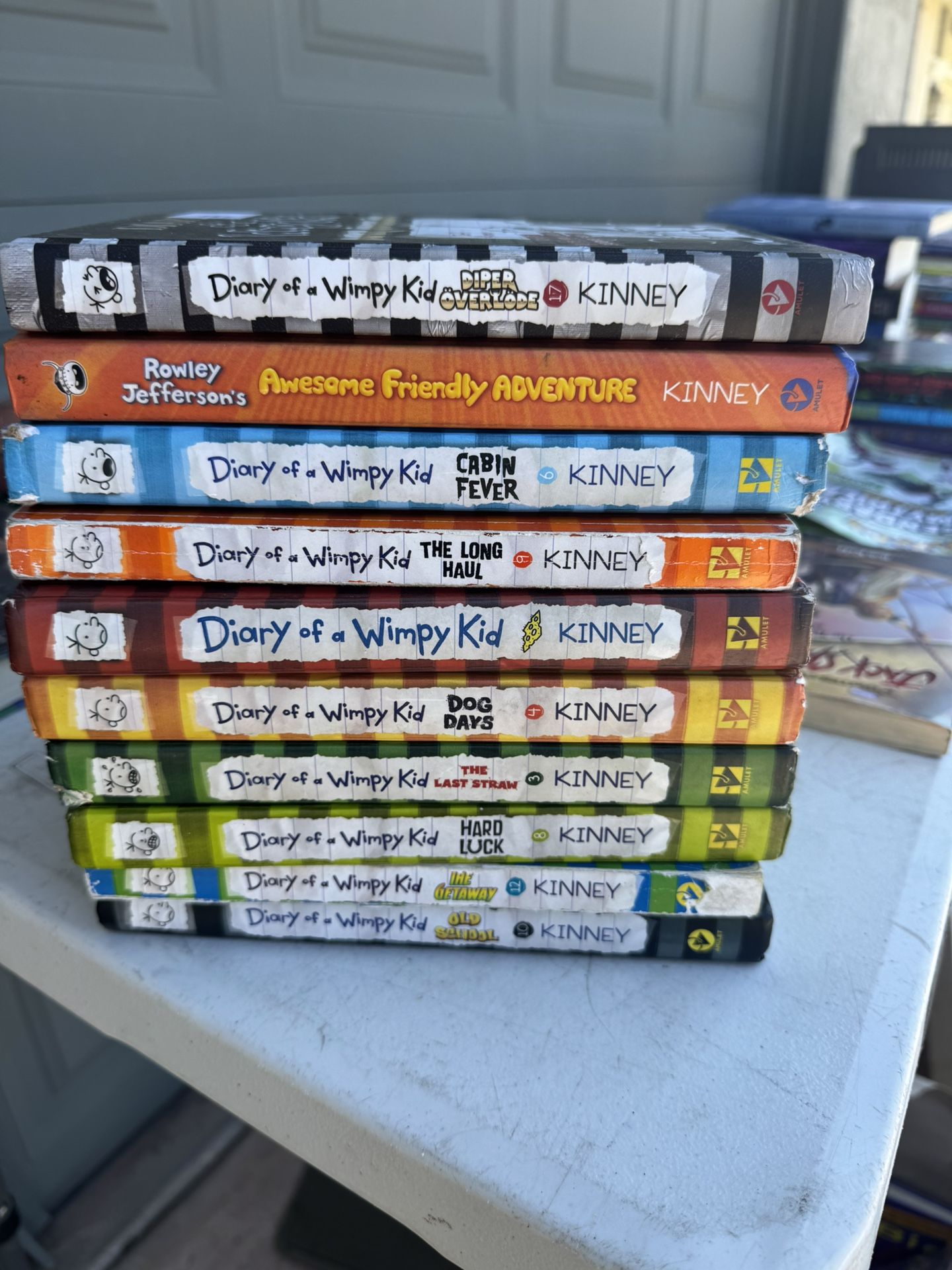 Wimpy Kid Books.