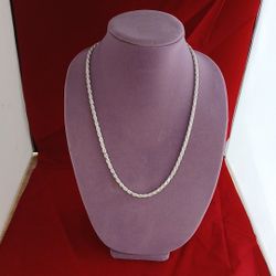 Italian 925 Rope Chain Sterling 5mm 24inch 