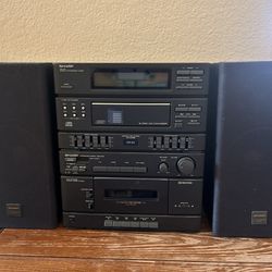 SHARP Vintage Stereo System - Reduced