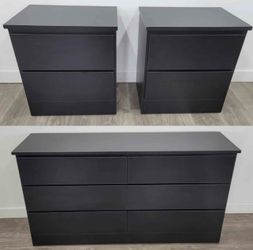 Dresser and 2 nightstands - Cómoda y 2 mesitas de noche