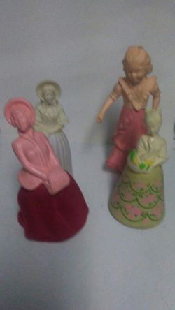 Avon. Vintage glass doll perfume bottles
