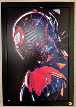 Spiderman framed poster