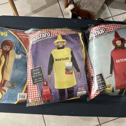 Family Halloween Costumes Baby Hot Dog 3/9m Mustard Ketchup