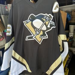 Jaromir Jagr Pittsburgh Penguins jersey authentic KOHO men  Large black nhl captain