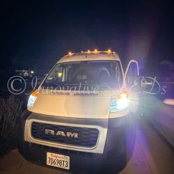 9006  LED Headlight Bulbs Low Beam Fog Light 300% Brighter 6500K Cool White Conversion Kit IP67 Waterproof 2 PCS 