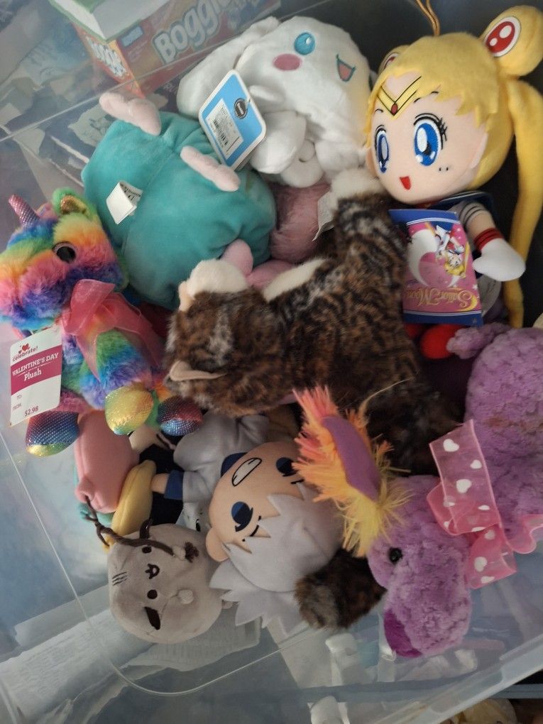Free Plushies Pusbeen, Sailor Moon Etc.