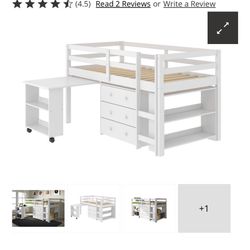 Twin Loft Study Bed