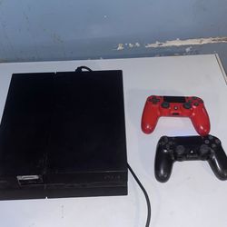 PS4 Console/2 Great Conditioned Controllers GREAT DEAL!!!