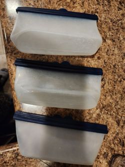 Silicon food storage bags
