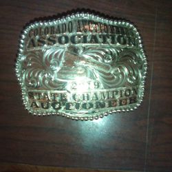 Authentic Engraved Cowboy Buckle