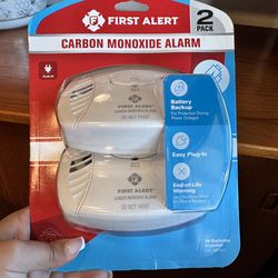 2-pack of First Alert Plug-In Carbon Monoxide Alarms
