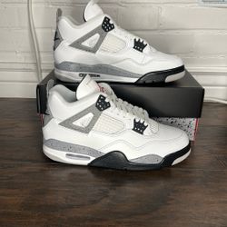 Jordan 4 White Cement 