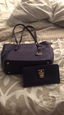 Purple Michael Kors handbag