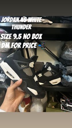 Jordan 4s White Thunder Size 9.5 