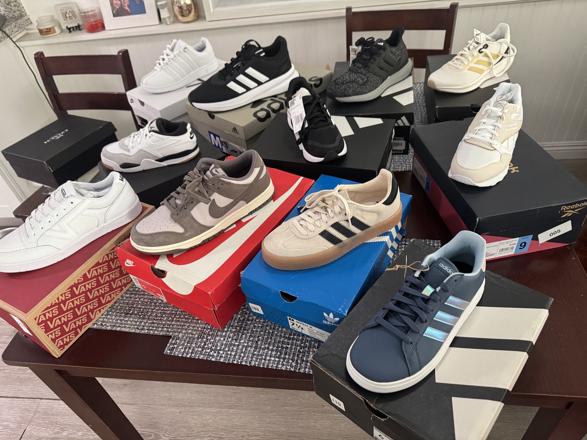 Lot Of Shoes (Nike, Adidas, Reebok, K-Swiss, Vans )
