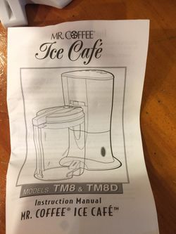 Brand New MR COFFEE ICED CAFE! Ice brewed coffee at home!