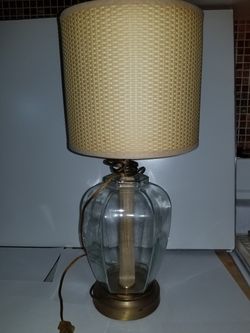 Beautiful vintage glass lamp