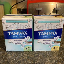 Tampax Pure Cotton Tampons-2 Items !($15.98+ Value)