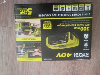 Ryobi 40V 300W 2-in-1 Power Source & Charger