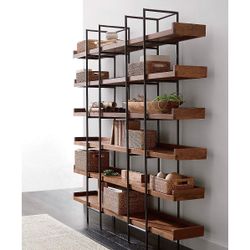 Bookshelf / Room Divider — Modern / Real Wood — Crate & Barrel
