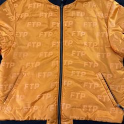 FTP Orange / Black Reversible Bomber Jacket 