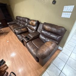 Reclinable Couch Set