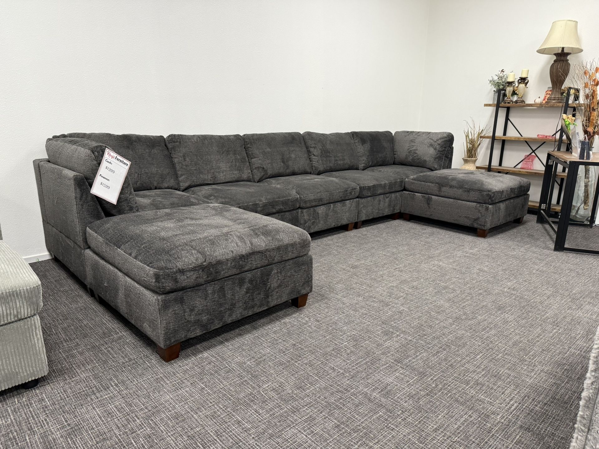 Dark Gray Sectional Modular Set - Free Delivery Promo 