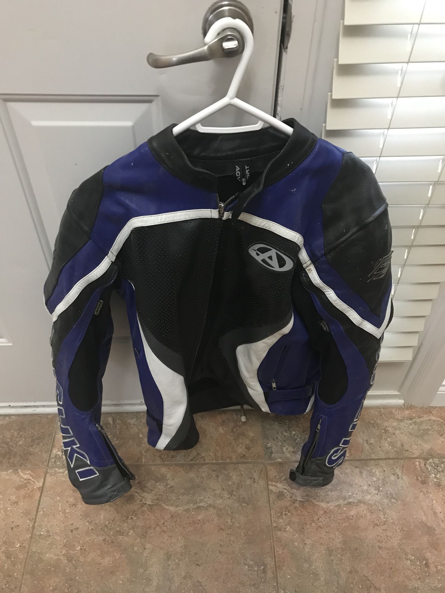 AGV Sport Suzuki Leather motorcycle jacket