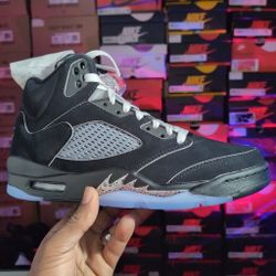 Air Jordan 5 Black Metallic Reimagined Size 10 Brand New With Box & Receipt