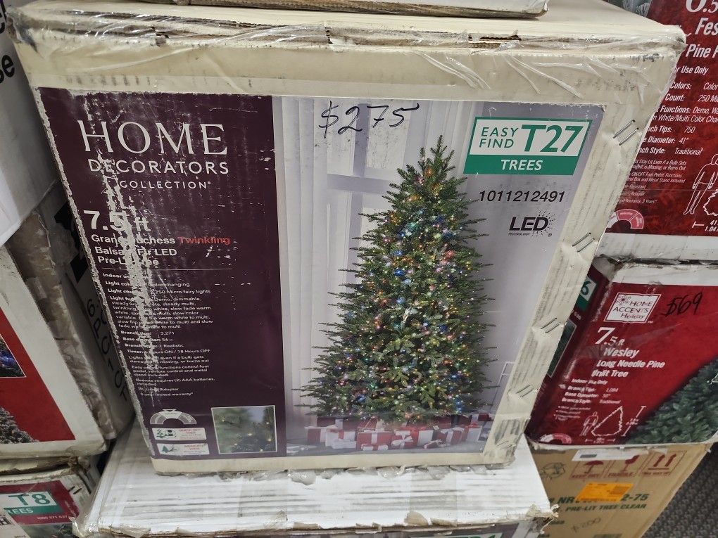 Home Decorators Collection
7.5 ft. Grand Duchess Twinkling Balsam Fir LED Pre-Lit Artificial Christmas Tree T27