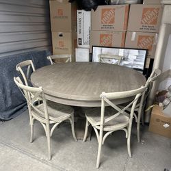 RH Dining Table + Chairs