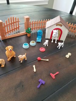 Dog and Puppy Playset