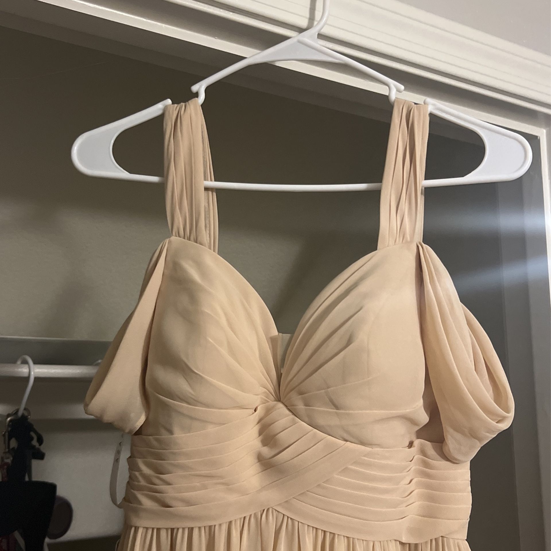 Azazie Champagne Bridesmaids Dress 