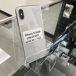 iPhone X 64gb Unlocked 