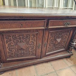Antique SPANISH carved Buffet