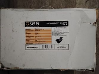 QSEE COLOR SECURITY CAMERA 4-PACK